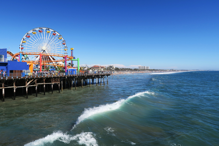 Santa Monica Beach Ferris Wheel